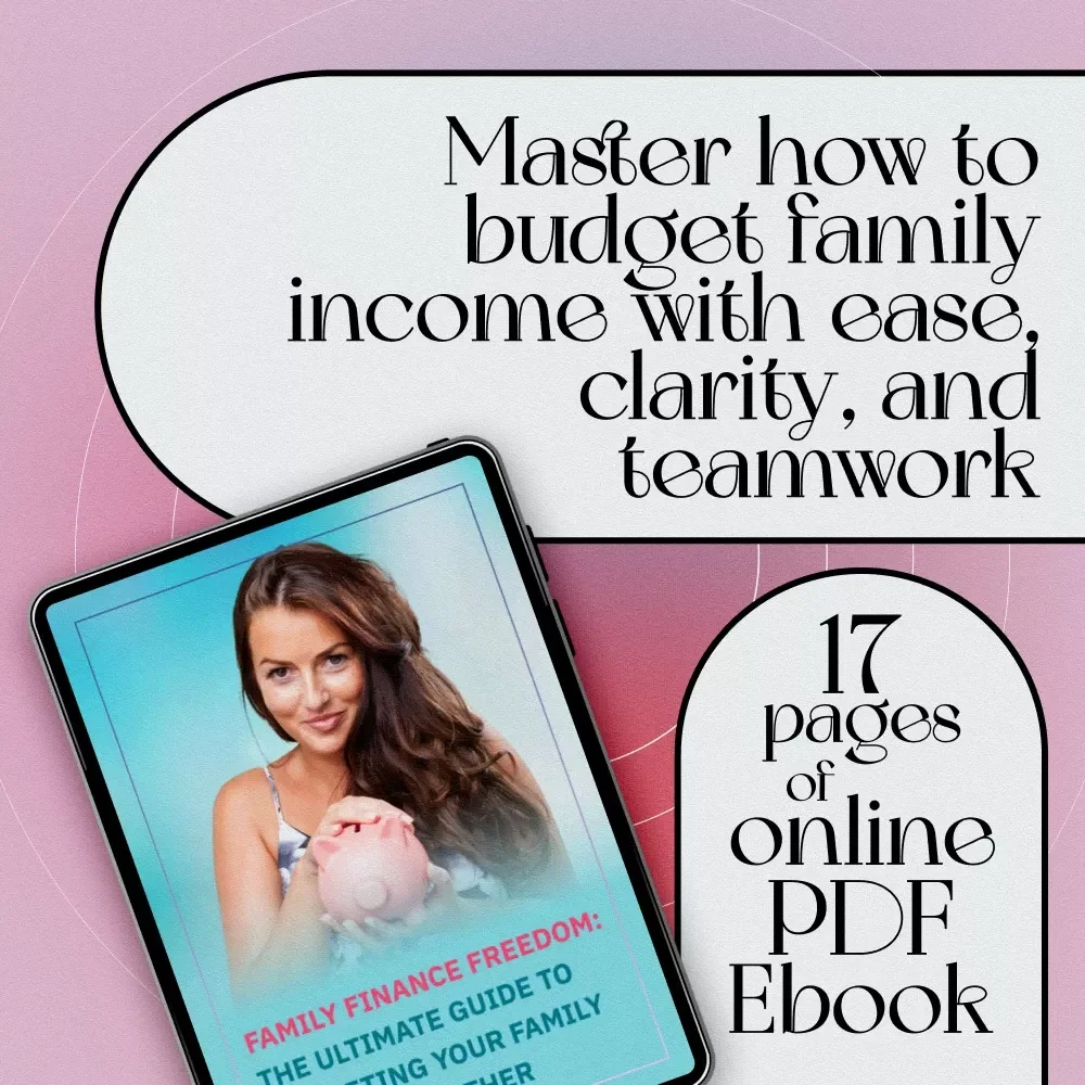 Family Finance Freedom: The Ultimate Guide to Budgeting Your Family Income Together | Budget Planner eBook | How to Budget Family Income