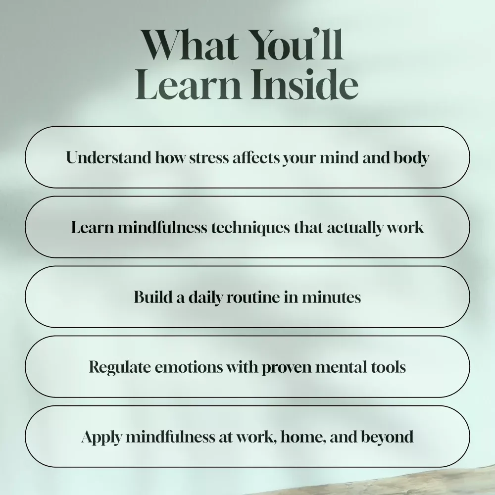 Mindfulness Based Stress Reduction Made Simple And Practical | eBook for Mindfulness Stress Reduction Therapy, MBSR Guide PDF Download