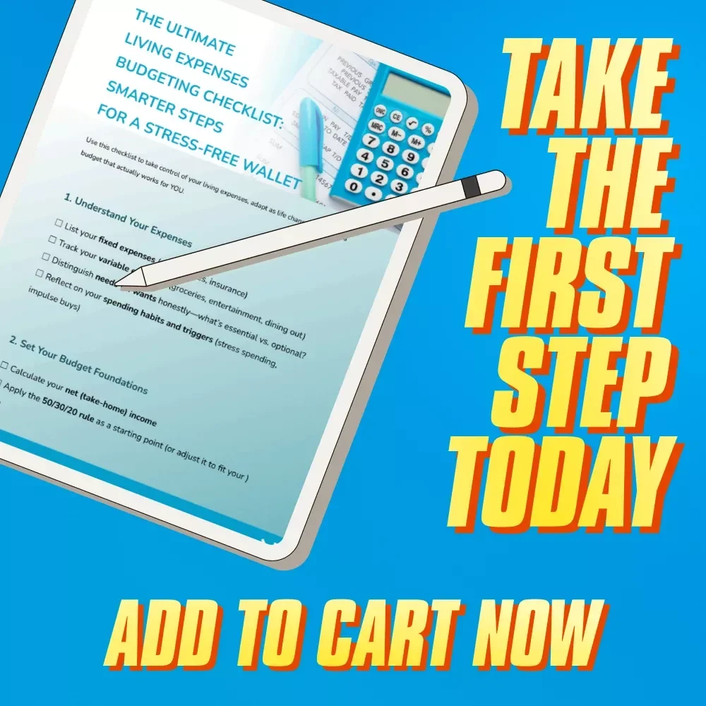 The Ultimate Living Expenses Budgeting Checklist: Smarter Steps for a Stress-Free Wallet | Budget Planner | Digital Download | How Much to Budget for Living Expenses