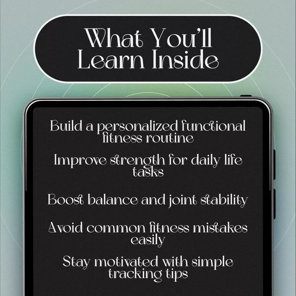 Functional Fitness Unleashed: Your Ultimate Guide to Moving Better, Living Stronger | Functional Fitness Routine eBook, Digital Download for Daily Movement