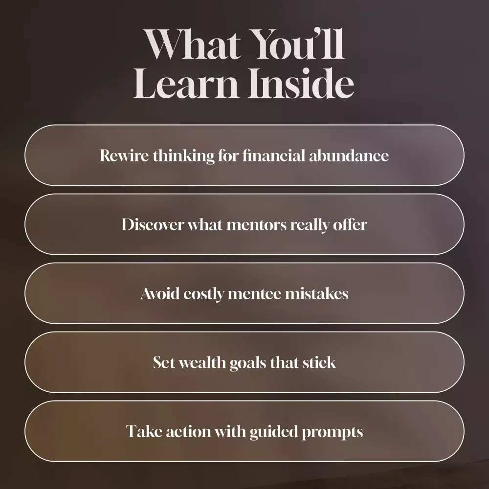 Mentored for Millions Guide | Digital Download for Wealth Mindset Mentorship Programs & Financial Growth