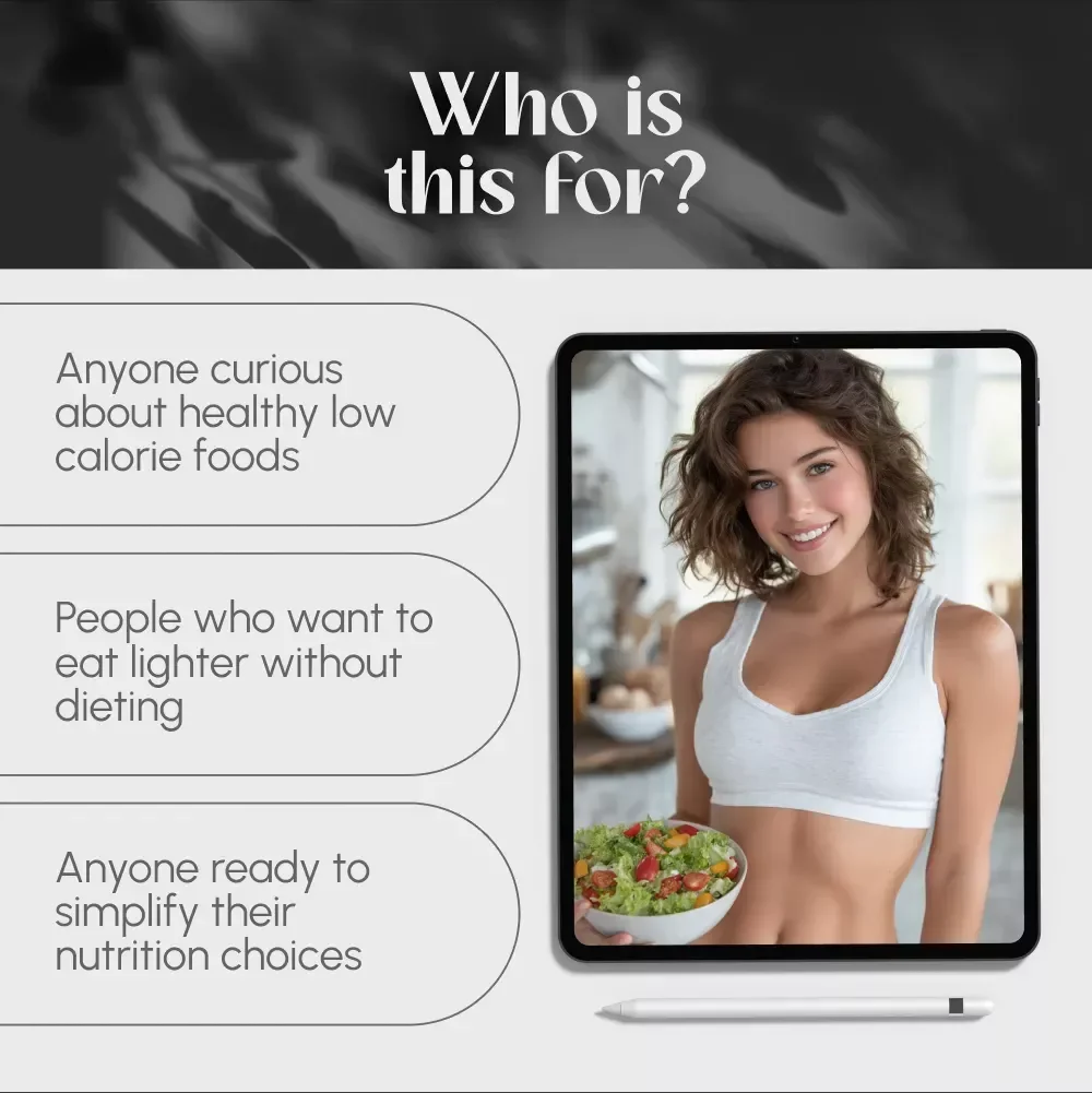 Your Friendly Guide to Healthy Low-Calorie Eating – Digital Download for Low-Calorie Foods, Smart Meal Planning & Guilt-Free Nutrition