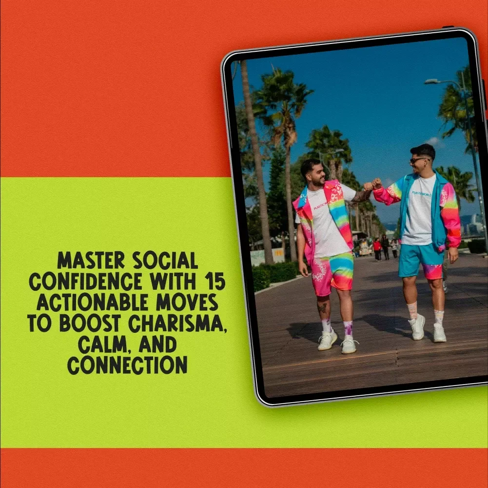 The Social Confidence Playbook: 15 Power Moves to Own Every Room | Checklist for How to Gain Social Confidence, Boost Charisma & Small Talk Skills