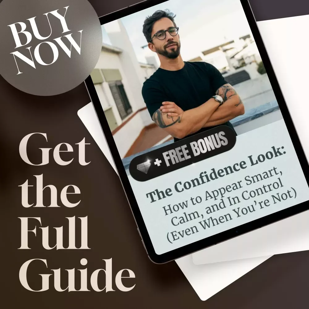 The Confidence Look: How to Appear Smart, Calm, and In Control (Even When You’re Not) – Guide for How to Look Confident and Smart, Digital Download for Personal Growth & Self-Image Boost