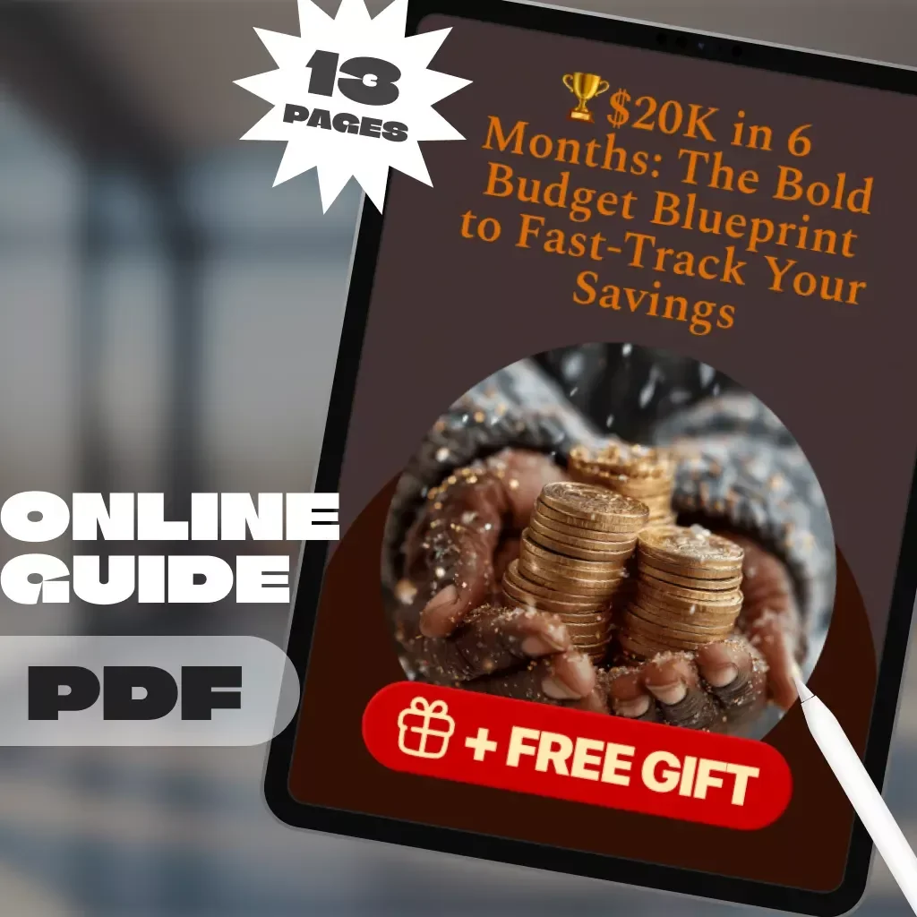 $20K in 6 Months: The Bold Budget Blueprint to Fast-Track Your Savings | How to Save $20000 in 6 Months | Digital Guide for Ambitious Savers