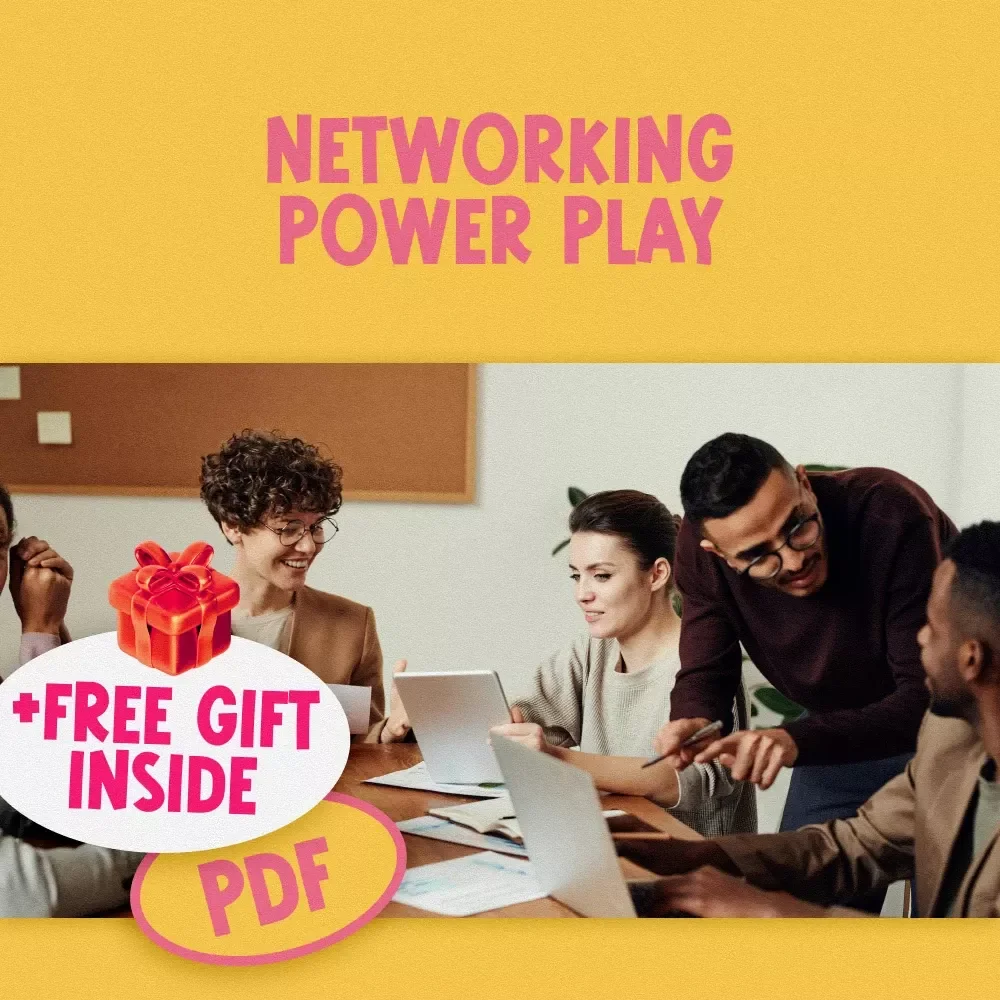 Networking Power Play | Finance Networking Tips Checklist for Young Professionals | Digital Download for Career Growth
