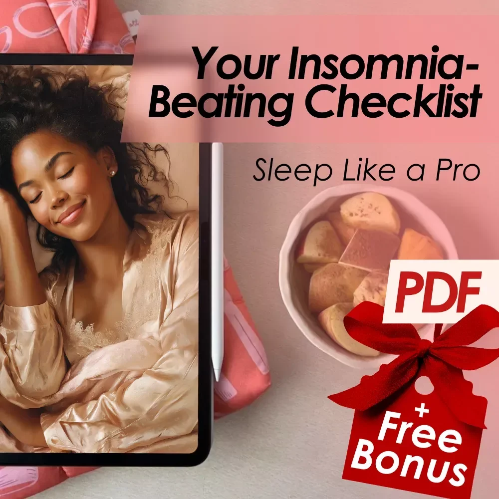 Your Insomnia-Beating Checklist to Sleep Like a Pro – Digital Download | How to Fall Asleep Fast with Insomnia | Sleep Better Tonight