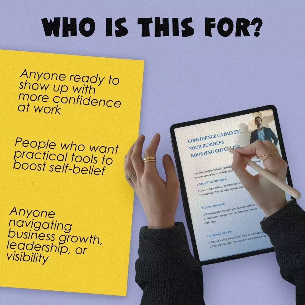 Confidence Catalyst: Your Business Boosting Checklist | Digital Confidence Checklist | How to Be Confident in Business Guide