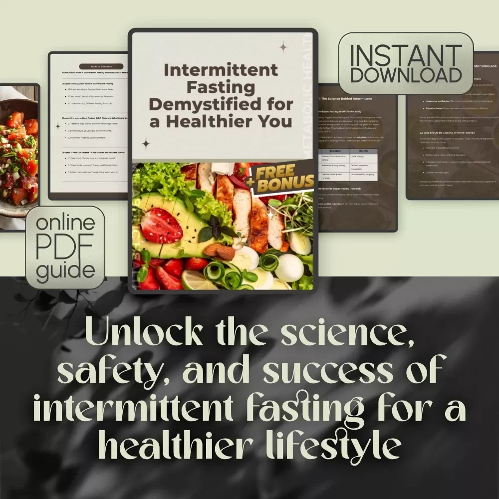 Intermittent Fasting Demystified for a Healthier You – Digital Guide | How Healthy is Intermittent Fasting? | Fasting Safety, Benefits & Tips