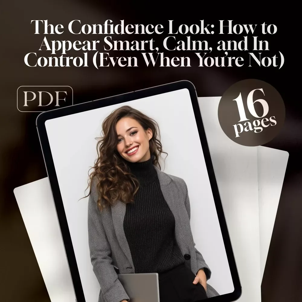 The Confidence Look: How to Appear Smart, Calm, and In Control (Even When You’re Not) – Guide for How to Look Confident and Smart, Digital Download for Personal Growth & Self-Image Boost