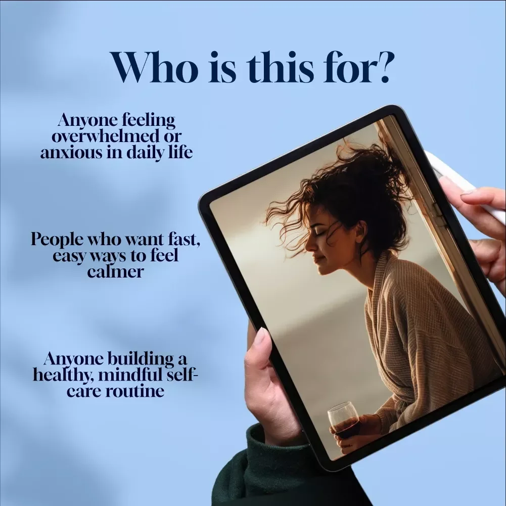 Easy Ways To Feel Calmer And More Grounded Every Day | Digital eBook | Ways to Calm Yourself Down | Relaxation & Anxiety Relief Guide