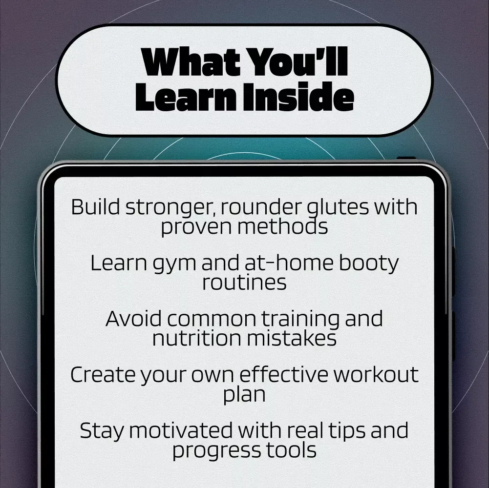 The Guide to Sculpting Stronger, Rounder Glutes at Home or the Gym | Butt Workout Routine eBook for Women & Fitness Lovers