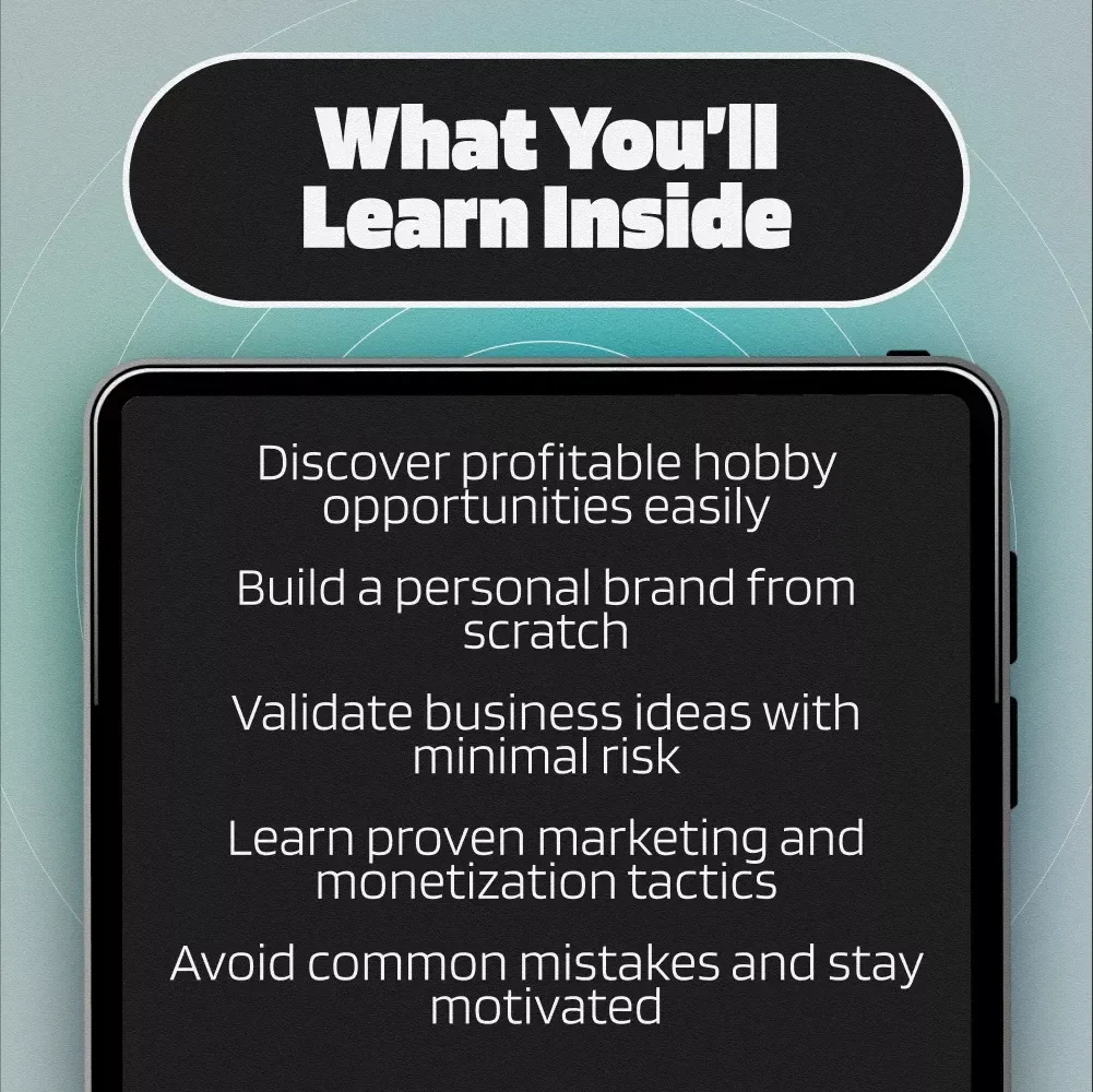 Love It Do It Earn Big | Turn Your Hobby Into a Wealth-Building Business | Hobby to Business eBook Guide for Creative Entrepreneurs