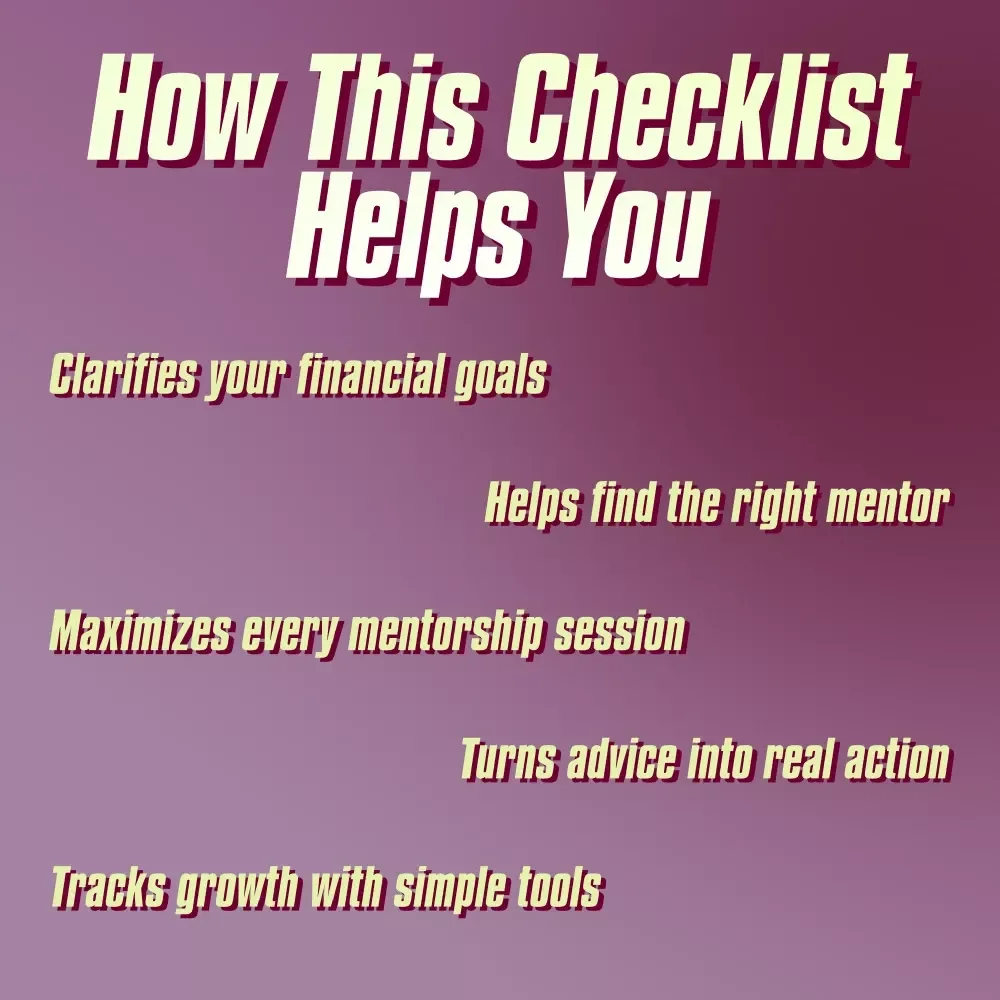 The Mentorship-to-Money Checklist | Strategic Mentorship for Financial Growth | eBook, Guide & Printable Digital Download