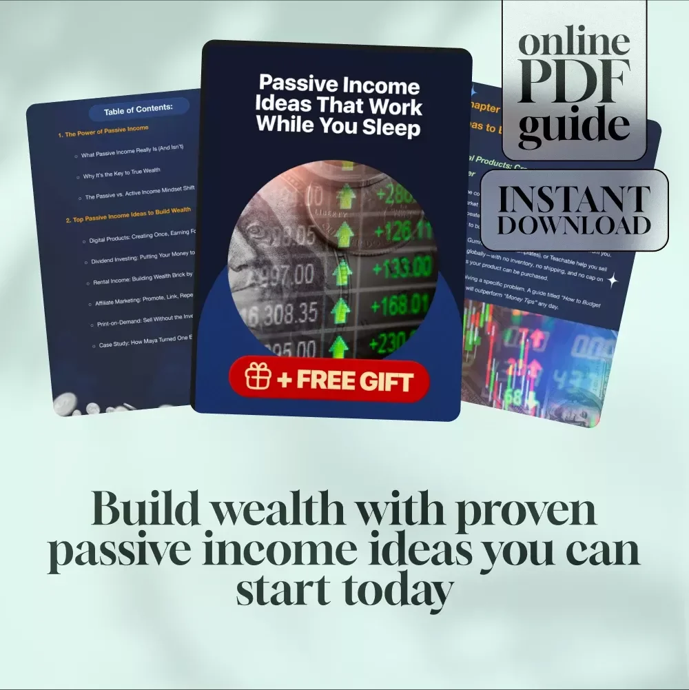 Passive Income Ideas That Work While You Sleep | Wealth-Building Passive Income Ideas Guide | eBook, PDF, Digital Download