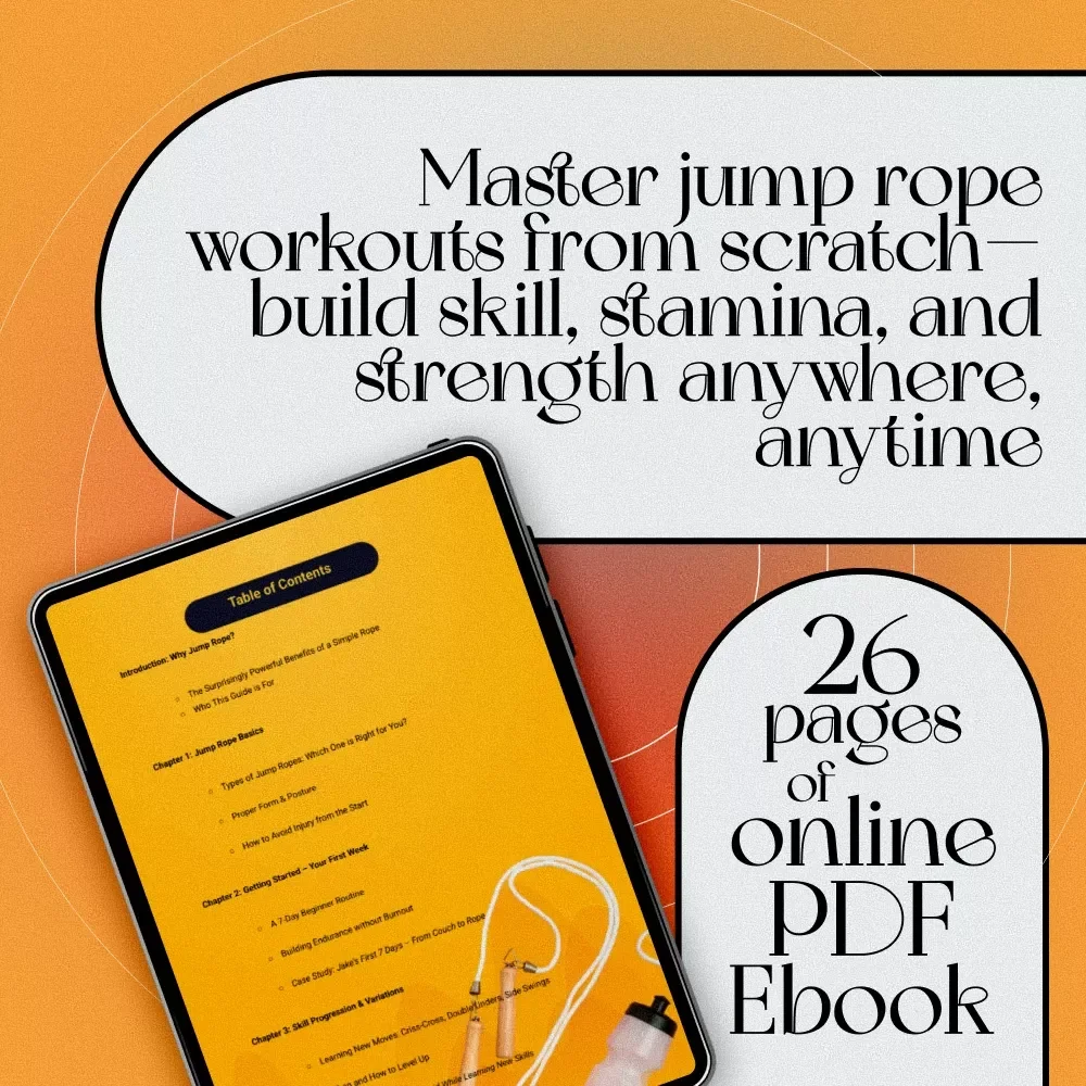 Jump In! The Beginner-to-Advanced Jump Rope Workout Guide | Digital Download eBook | Jump Rope Exercise Routine for All Levels