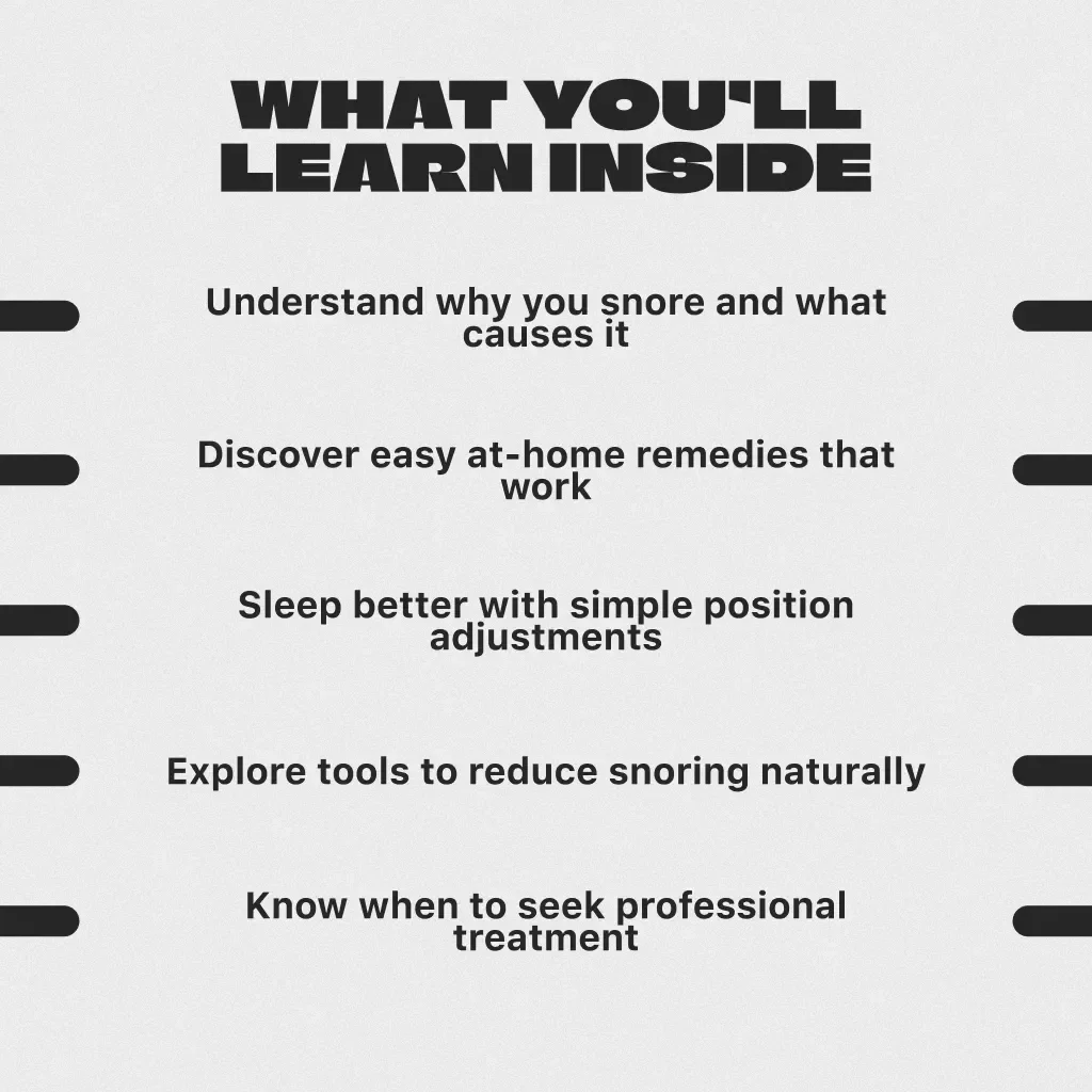 Breathe Easy Tonight: Your Simple Guide to Snoring Less and Sleeping Better | Digital Guide to How to Snore Less, Sleep Deeper, and Wake Refreshed