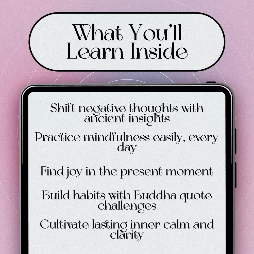Think Like the Buddha: Timeless Wisdom for a Positive Mind | Digital eBook on Buddha Quotes on Positive Thinking, Mindfulness, Joy, and Inner Peace