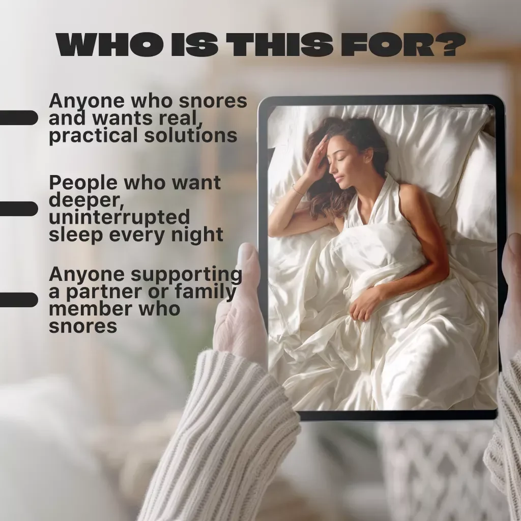 Breathe Easy Tonight: Your Simple Guide to Snoring Less and Sleeping Better | Digital Guide to How to Snore Less, Sleep Deeper, and Wake Refreshed