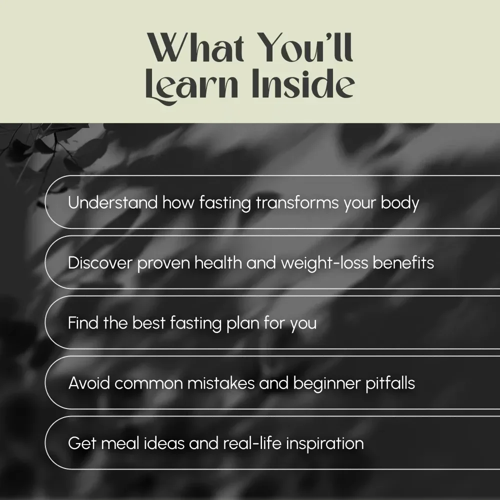 Intermittent Fasting Demystified for a Healthier You – Digital Guide | How Healthy is Intermittent Fasting? | Fasting Safety, Benefits & Tips