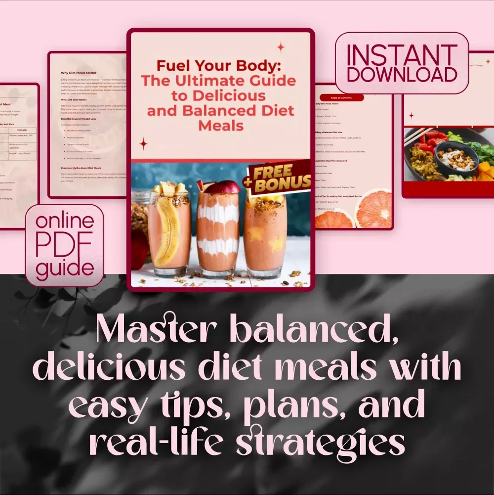Fuel Your Body: The Ultimate Guide to Delicious and Balanced Diet Meals | Healthy Eating PDF | Diet Meals Guide for Meal Planning & Nutrition
