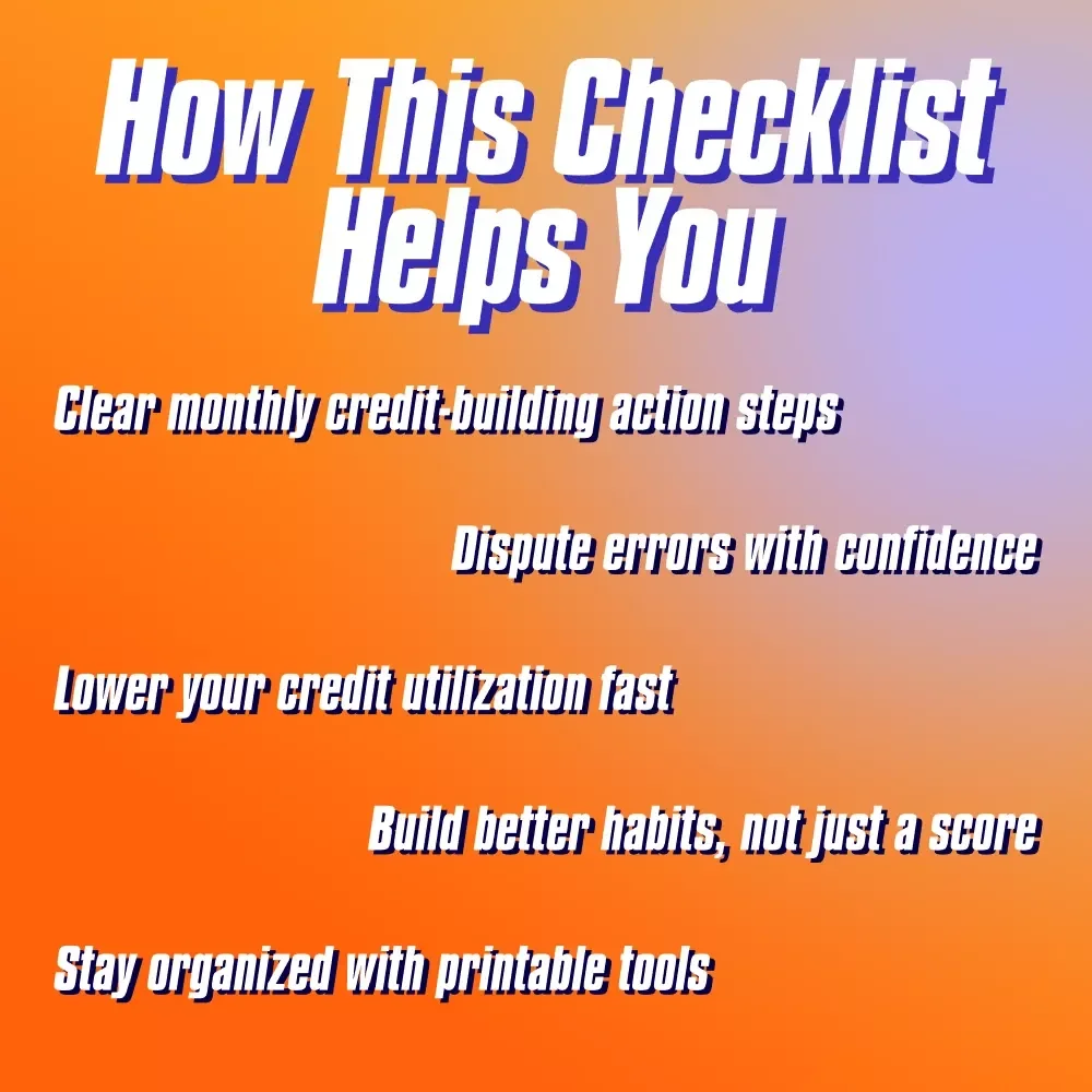 The 6-Month Credit Comeback Checklist