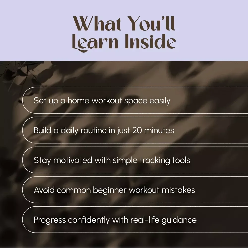 The No-Fuss Guide to Building a Simple Workout Routine | Easy Home Fitness Guide | Simple Workout Routine at Home eBook