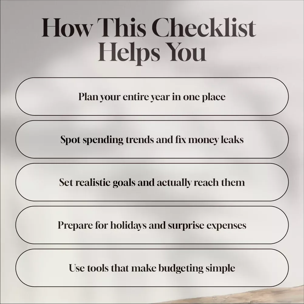 Your Year, Your Money: The No-Stress Guide to Building a Yearly Budget That Works | How to Make a Yearly Budget Digital Download, Budgeting Guide PDF