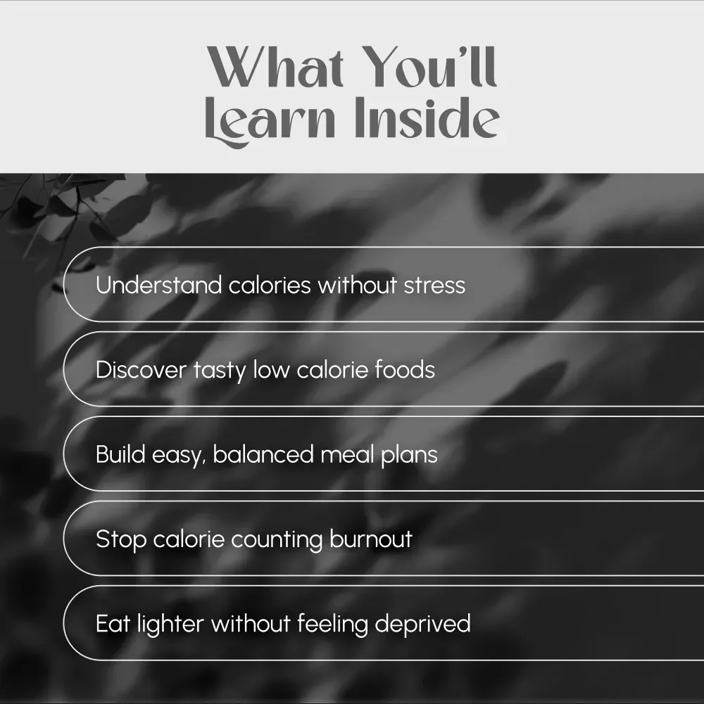 Your Friendly Guide to Healthy Low-Calorie Eating – Digital Download for Low-Calorie Foods, Smart Meal Planning & Guilt-Free Nutrition