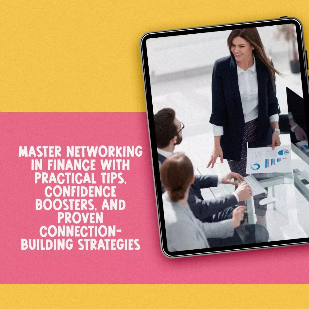 Networking Power Play | Finance Networking Tips Checklist for Young Professionals | Digital Download for Career Growth