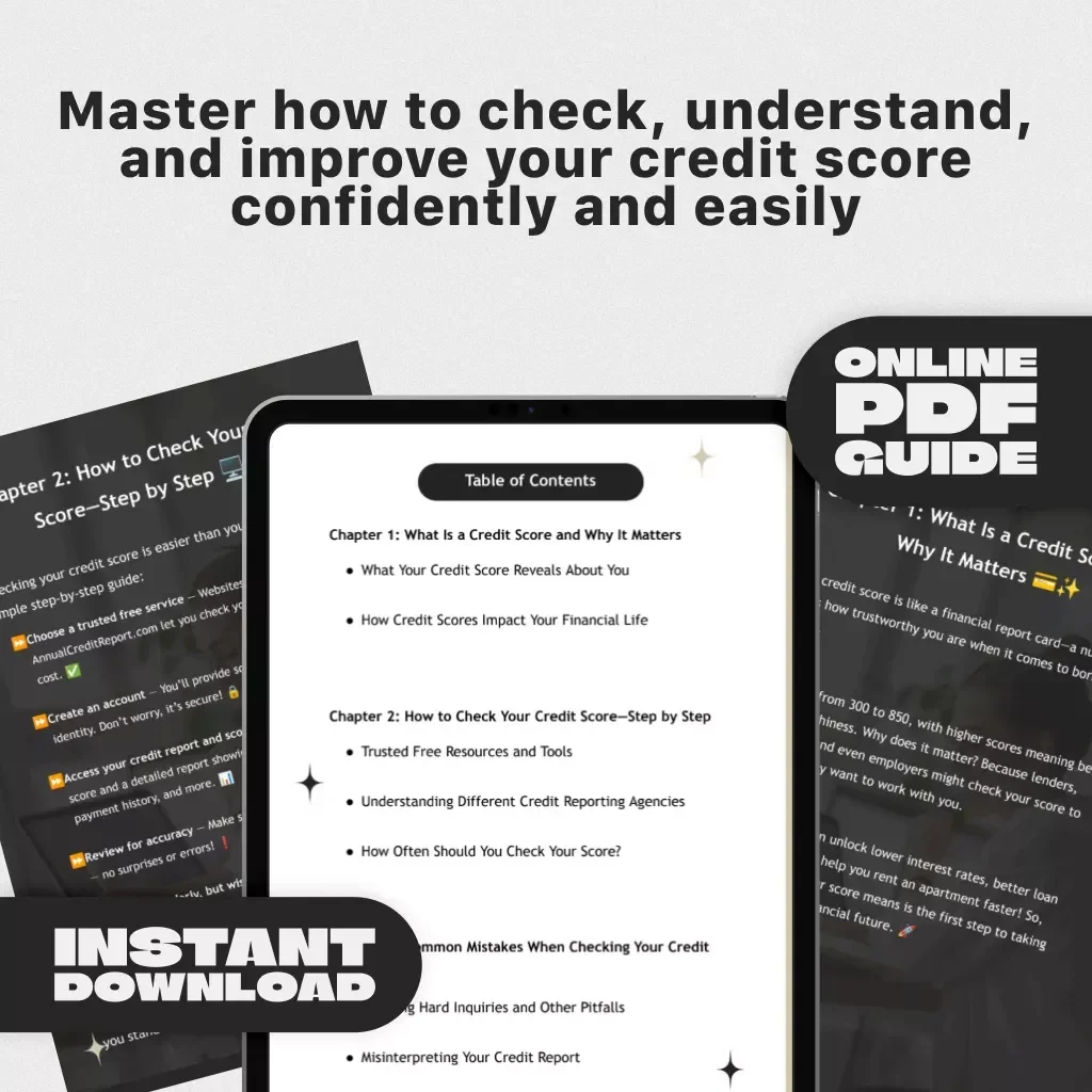 Your Credit Score Decoded: The Simple Guide to Checking Your Credit Score and Understanding It Easily