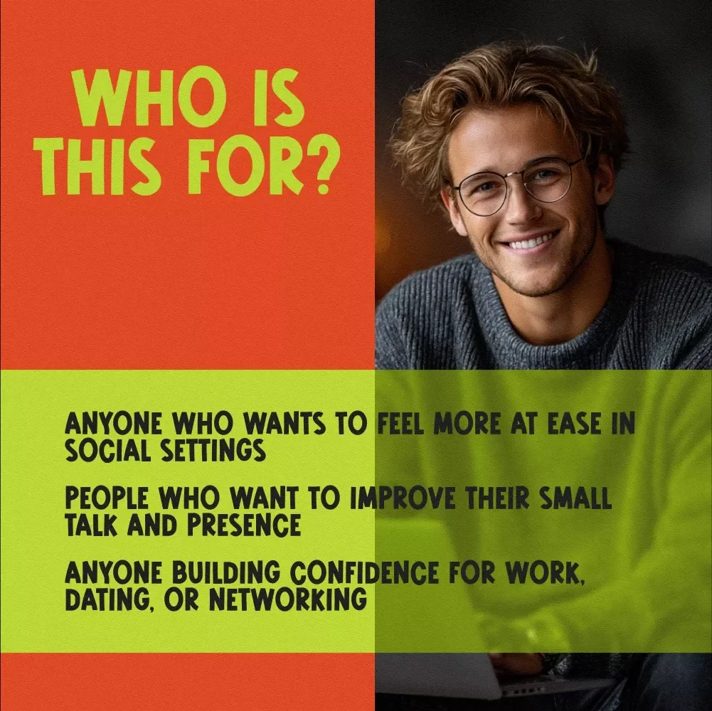 The Social Confidence Playbook: 15 Power Moves to Own Every Room | Checklist for How to Gain Social Confidence, Boost Charisma & Small Talk Skills