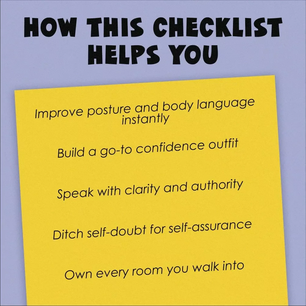 Look Smart, Feel Sharp: The Confidence Glow-Up Checklist | How to Look Confident and Smart | Digital Confidence Checklist for Women & Men