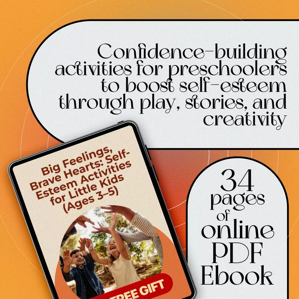 Big Feelings, Brave Hearts: Self-Esteem Activities for Little Kids (Ages 3–5) | eBook for Preschoolers | Digital Download | Self Esteem Activities for 3 5 Year Olds