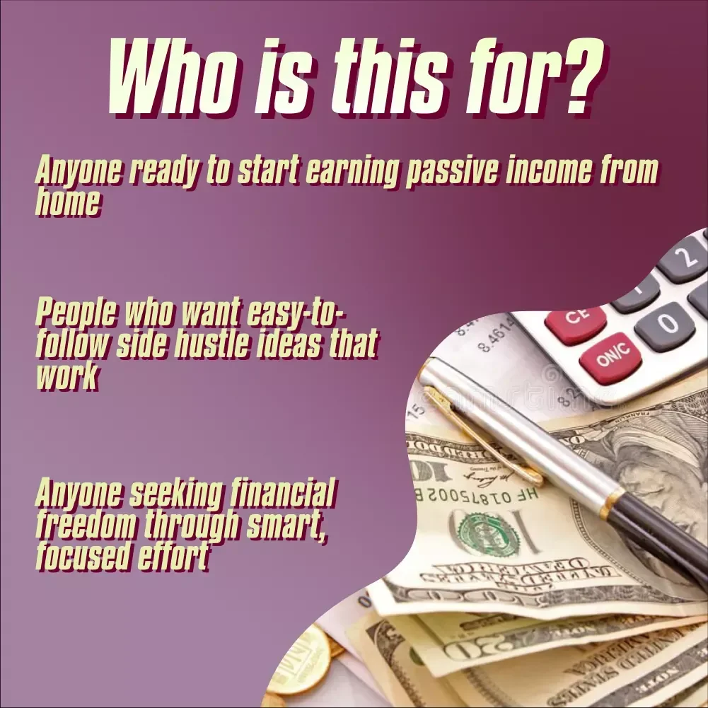 Your Kickstart Blueprint for Passive Income Side Hustles | Passive Income Side Hustle Ideas Checklist for Beginners