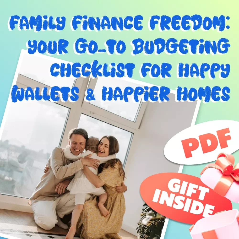 Family Finance Freedom: Your Go-To Budgeting Checklist for Happy Wallets & Happier Homes | Digital Download | How to Budget Family Income Guide