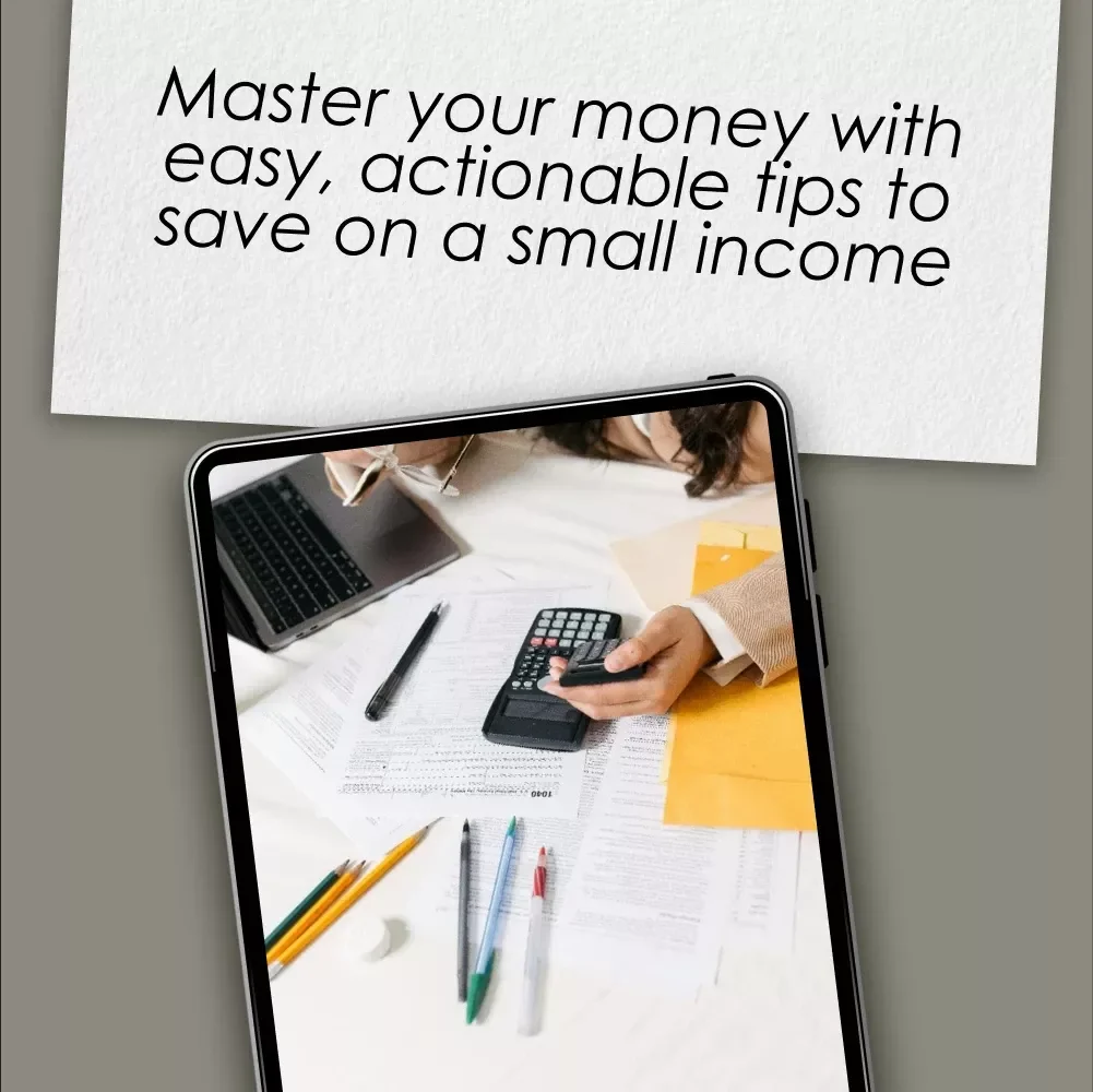 The Ultimate “Save Money on a Small Income” Checklist | How to Budget and Save Money on a Small Income | Printable Digital Download