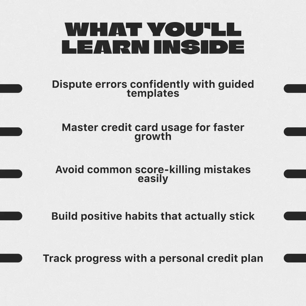 From Credit Blues to Credit Boost: Your 6-Month Score Fix Blueprint | How to Fix My Credit Score in 6 Months | Printable PDF Guide