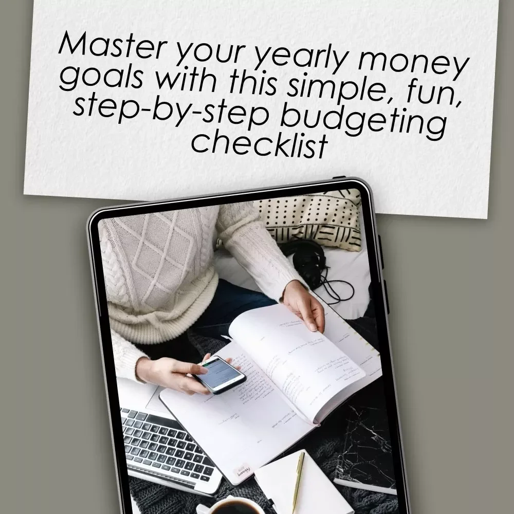 Yearly Budget Glow-Up Checklist: Plan It, Track It, Own It | Digital Download | How to Make a Yearly Budget Guide