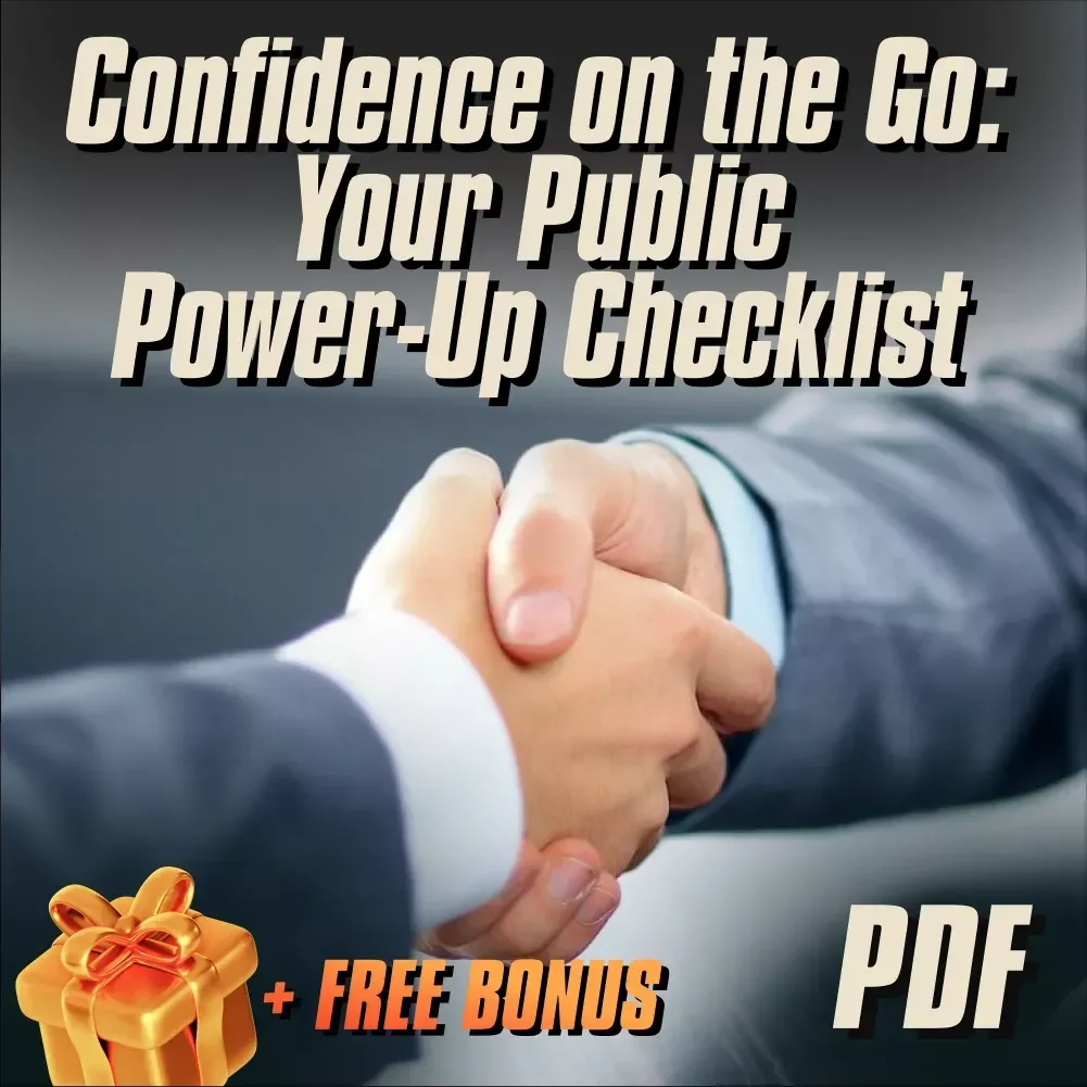 Confidence on the Go: Your Public Power-Up Checklist | Digital Confidence Checklist for Public Places, How to Be Confident in Public Spaces, Instant Download