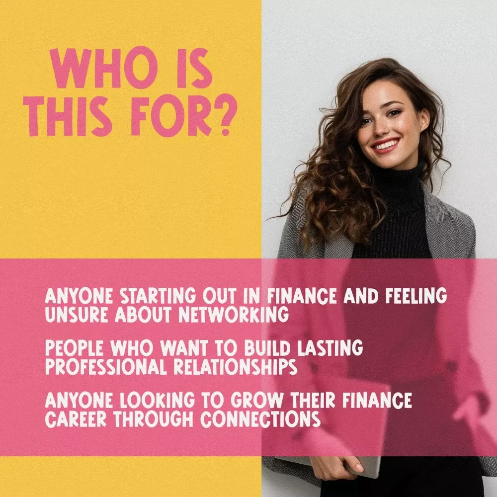 Networking Power Play | Finance Networking Tips Checklist for Young Professionals | Digital Download for Career Growth