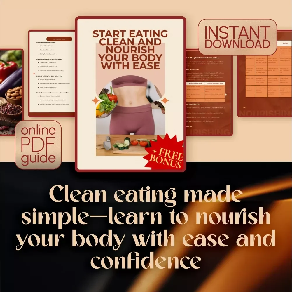 Start Eating Clean and Nourish Your Body with Ease – How to Start Eating Clean for Beginners | Clean Eating Guide | Digital Download