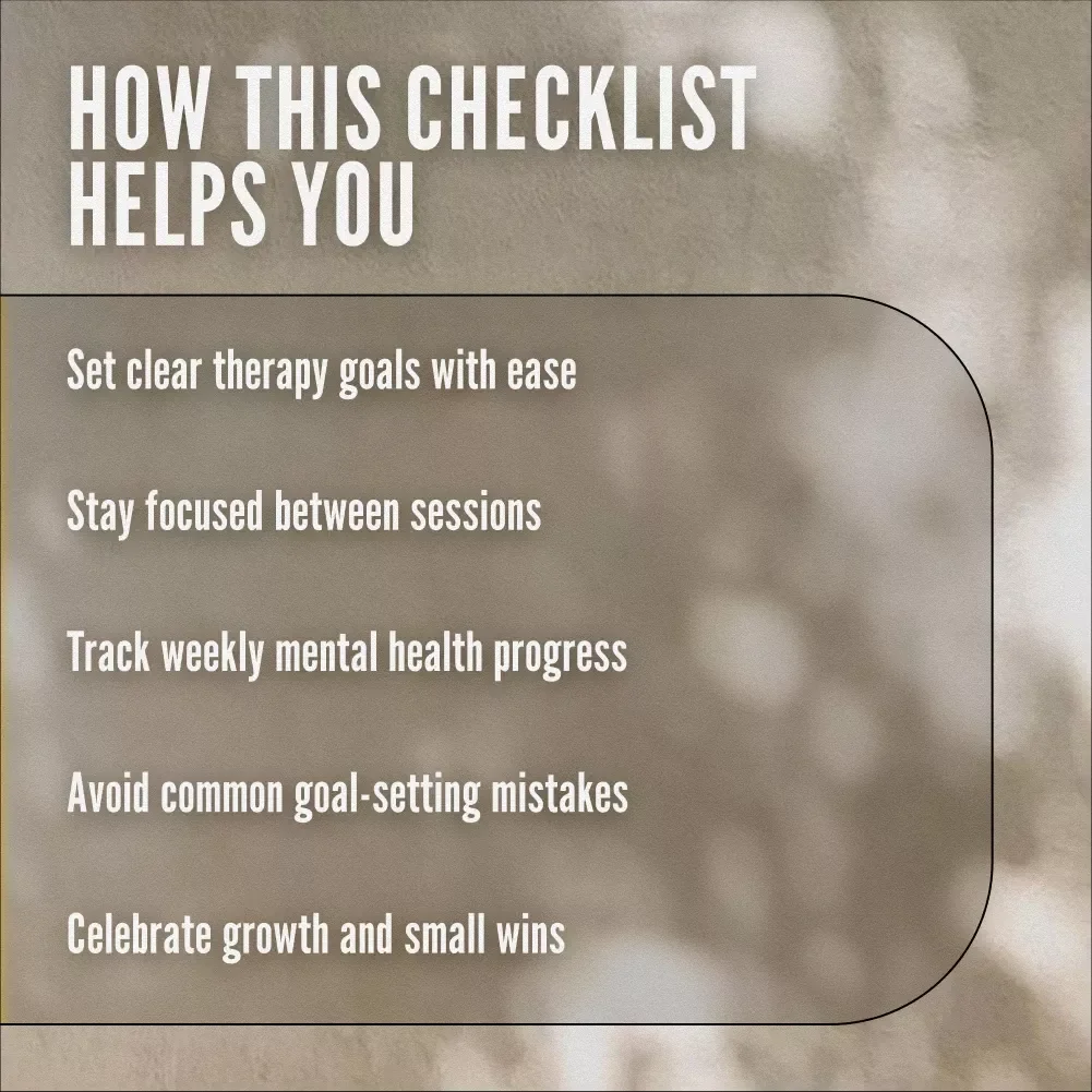 Therapy Goal Game Plan: Your Pocket Guide to Progress | SMART Goal Therapy Checklist | Digital Download with Examples of Goals for Therapy