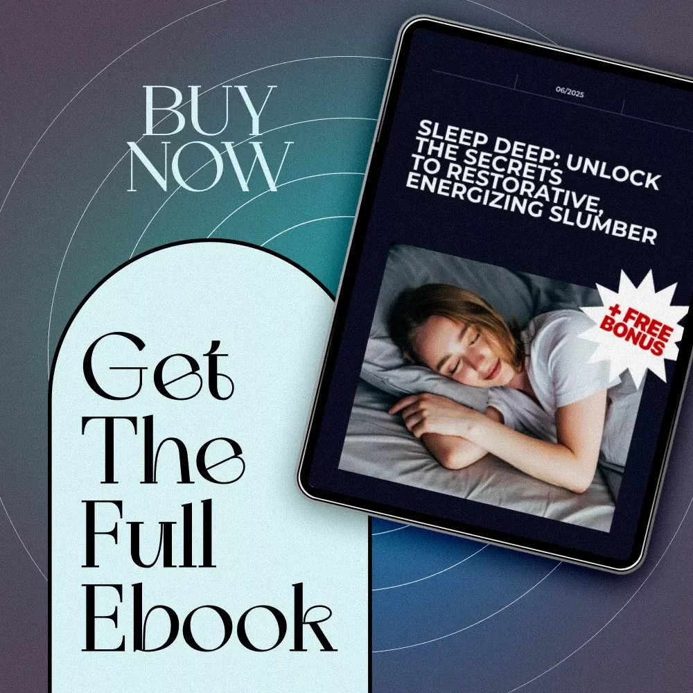 Sleep Deep: Unlock the Secrets to Restorative, Energizing Slumber | Deep Sleep Improvement eBook | Digital Download Guide to Better Sleep