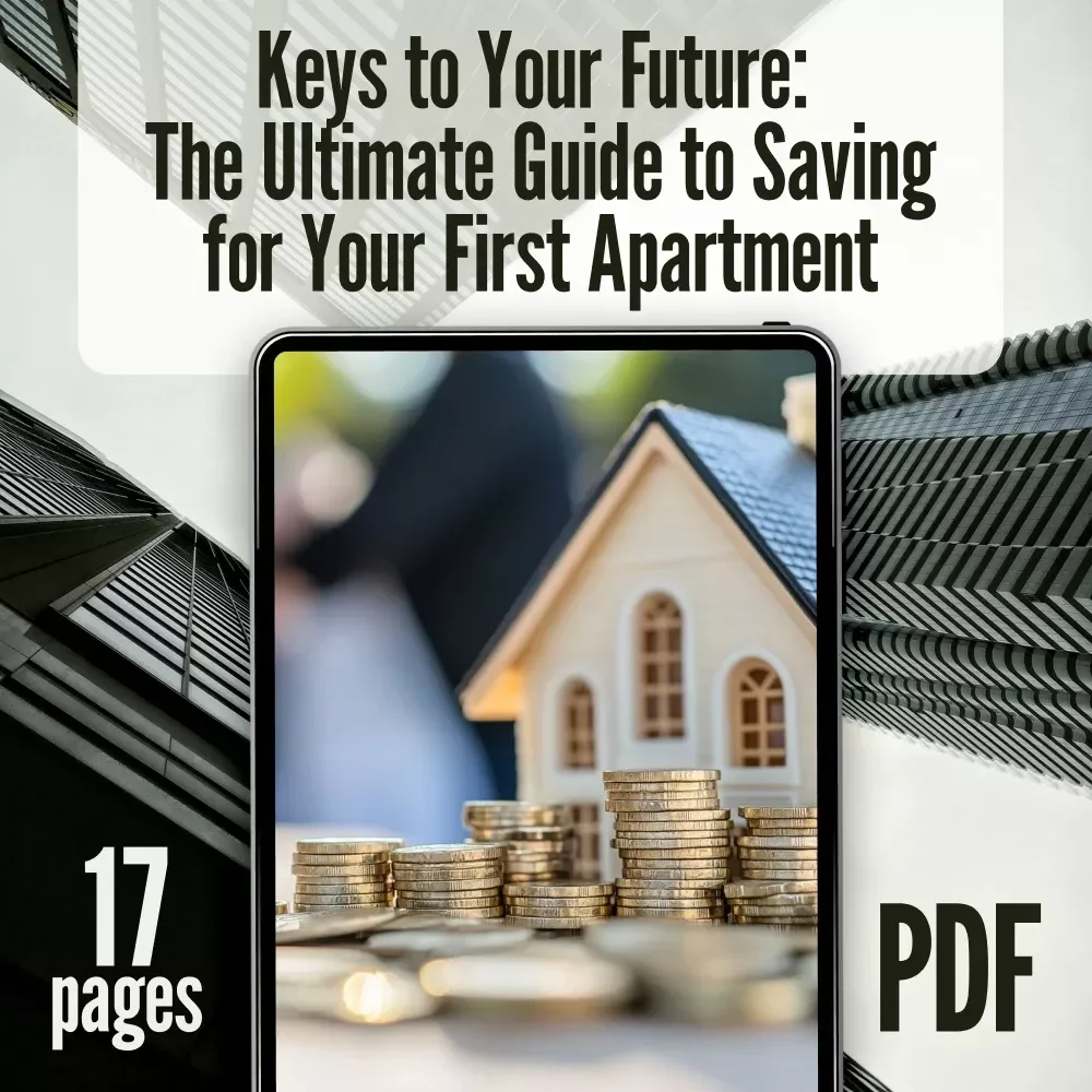 Keys to Your Future: The Ultimate Guide to Saving for Your First Apartment | How to Save Up for an Apartment eBook, First Apartment Budget Planner, Digital Download