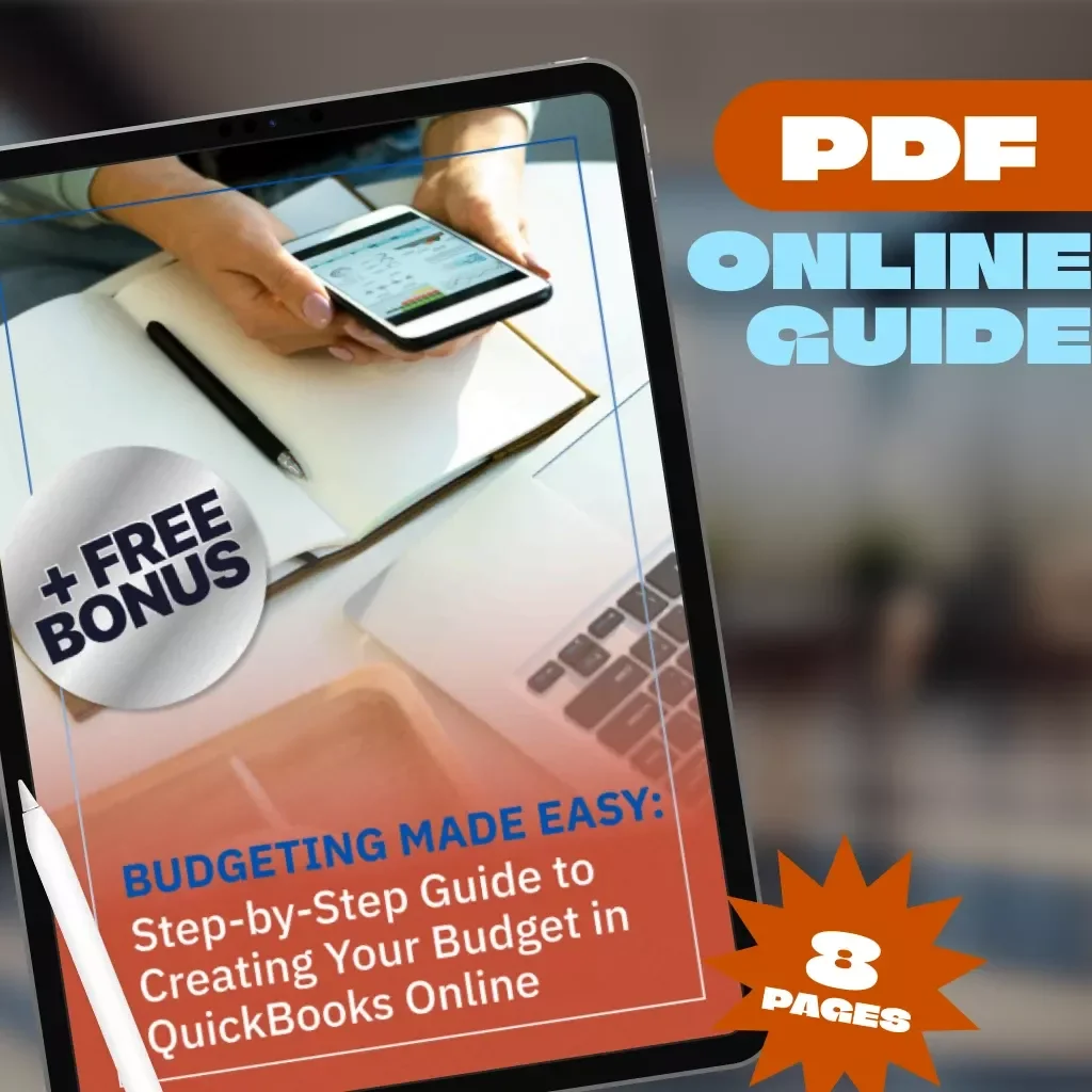 Budgeting Made Easy: Step-by-Step Guide to Creating Your Budget in QuickBooks Online | Digital Download | How to Create Budget in QuickBooks Online | Small Business Finance