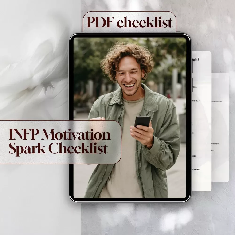 The INFP Motivation Spark Checklist: Light Your Inner Fire Every Day! | Digital Download for INFPs | How to Motivate INFP | Self-Growth eBook