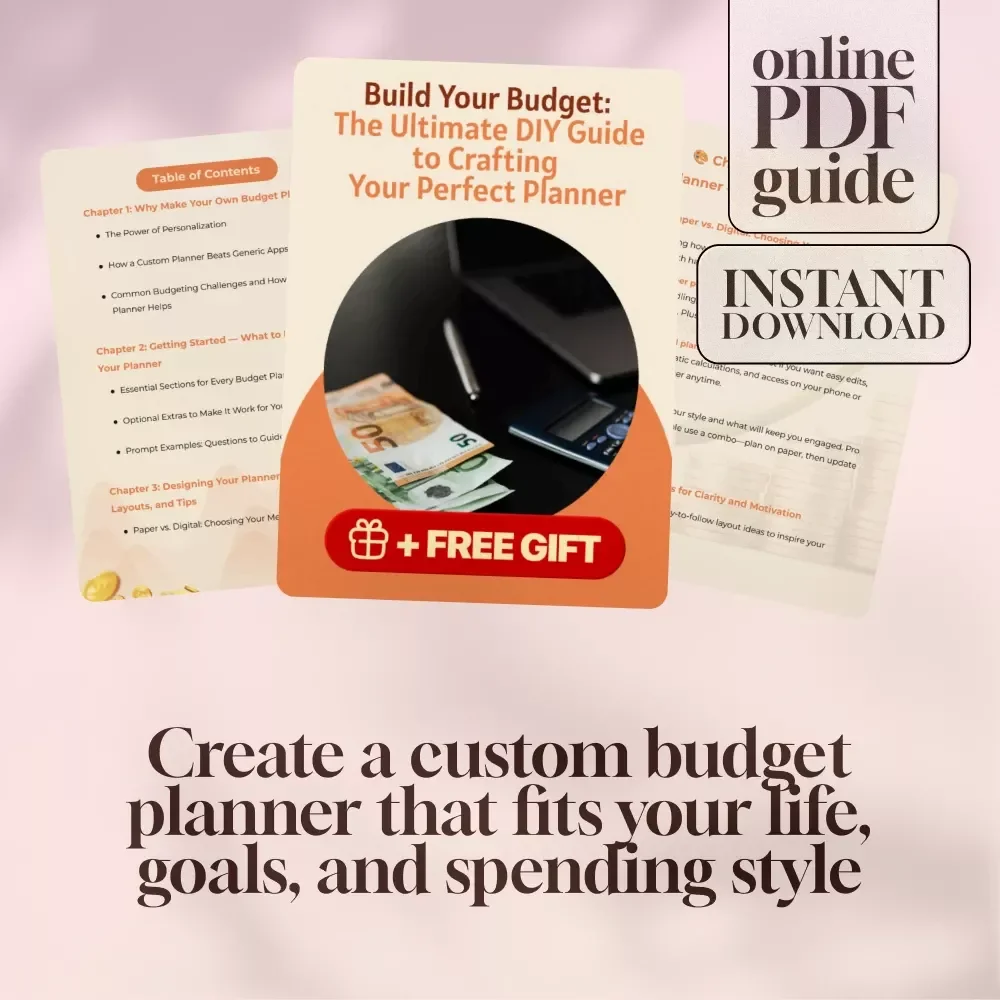 Build Your Budget: The Ultimate DIY Guide to Crafting Your Perfect Planner | Digital Guide on How to Make Your Own Budget Planner | Printable eBook Download