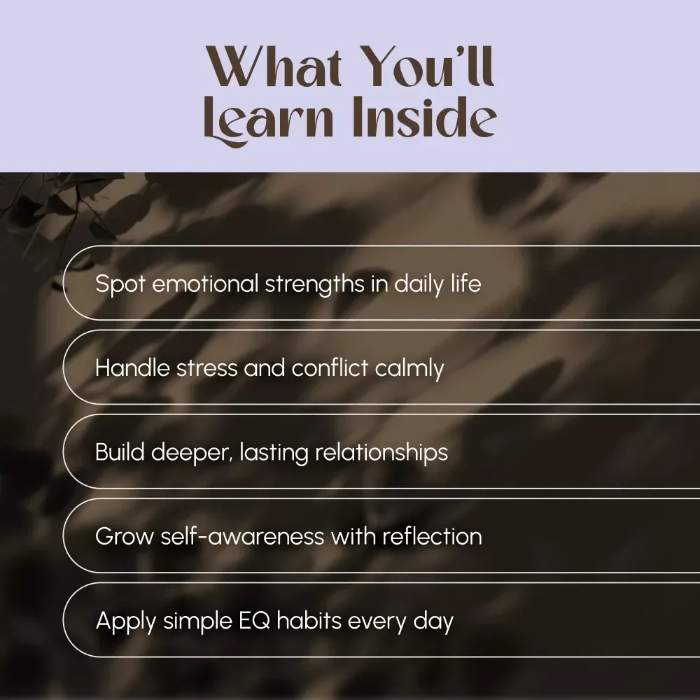Are You Emotionally Smart? A Practical Guide to Knowing If You Have High EQ – Digital Download Guide on How to Know If You Have a High EQ, Emotional Intelligence Checklist & Test