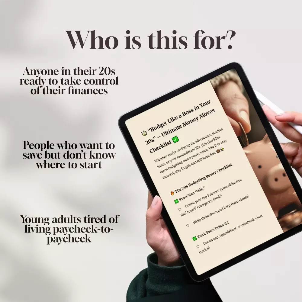 Budget Like a Boss in Your 20s – Ultimate Money Moves Checklist
